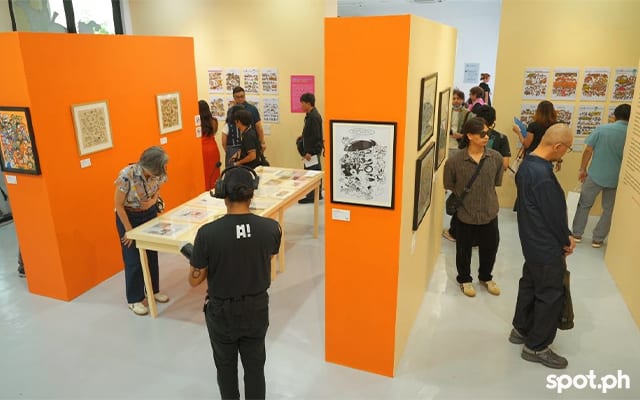 Visitors discover (or rediscover) the iconic comics and characters made by Larry Alcala